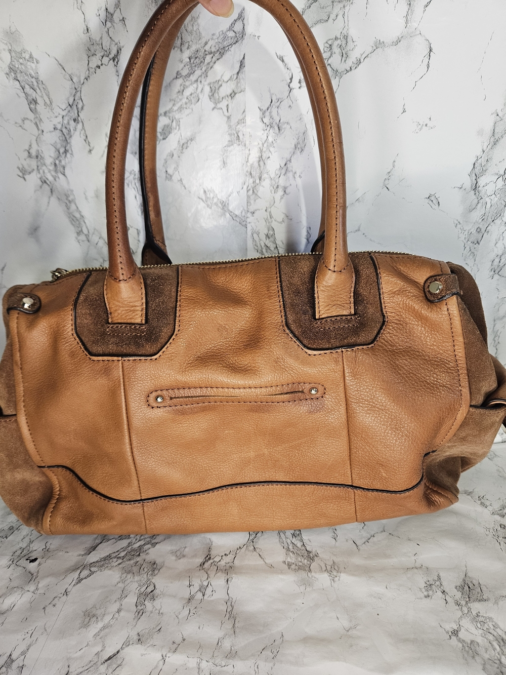 B. Makowsky Tan Leather Bag